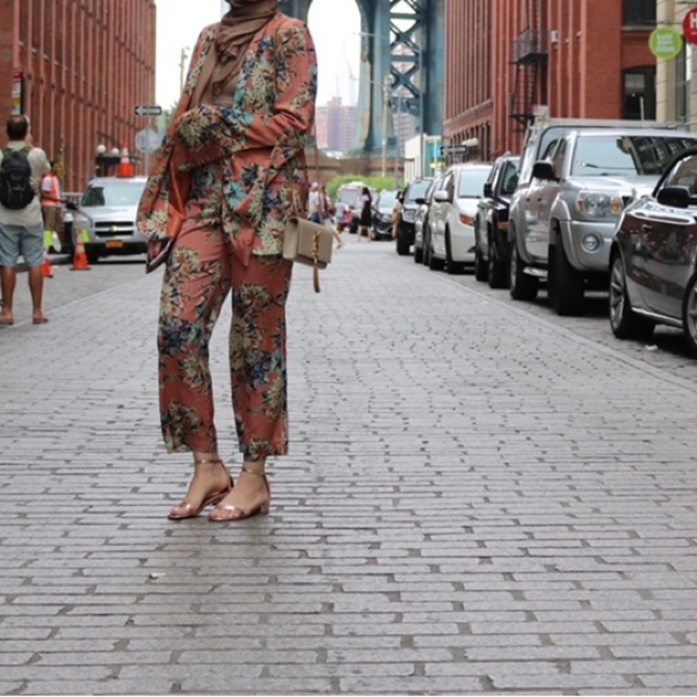 Zara Co-ord floral 2 piece suit XS brand new with tags